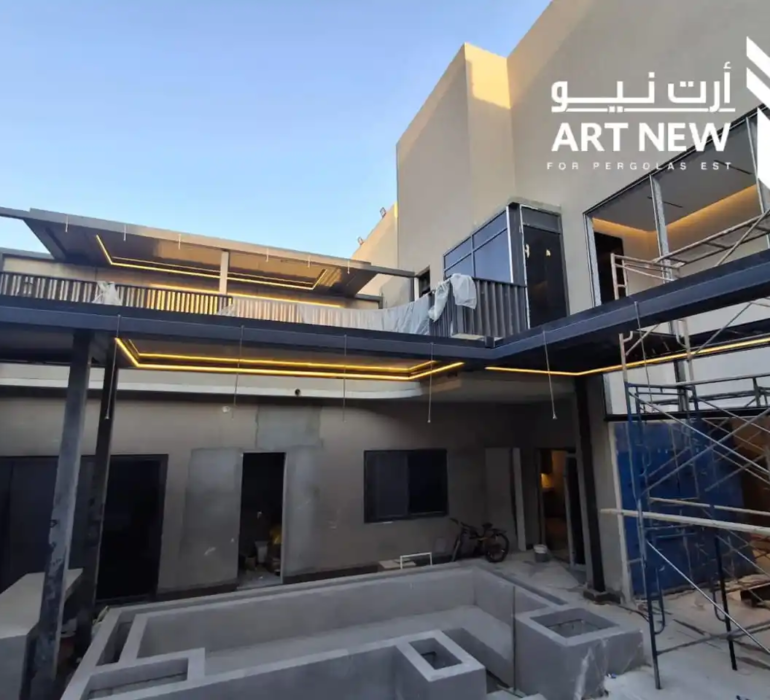 تصميم مظلات كهربائية مبتكر من ارت نيو. اتصل الآن لحجز استشارتك المجانية